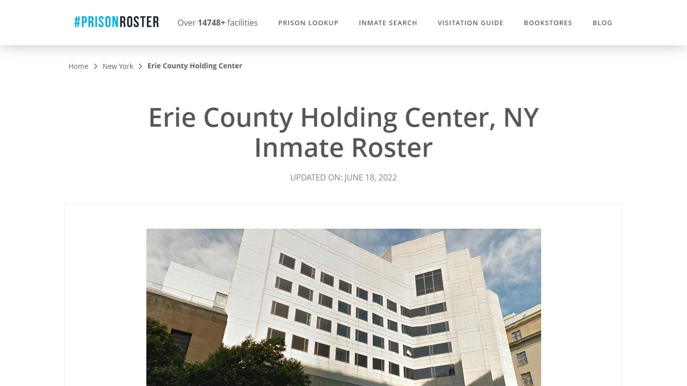 Erie County Holding Center, NY Inmate Roster - Prisonroster
